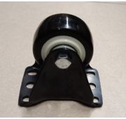 Колесо полиуретановое черное 65 мм (неповорот, полипропил.обод, двойной шарикополш.)