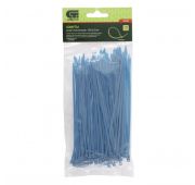 Хомуты, 150 x 2.5 мм, пластиковые, синие, 100 шт Сибртех