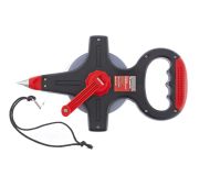 Рулетка геодезическая, 50 м x 12,5 мм, металлическая лента, открытый корпус