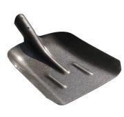 Лопата совковая «Рельсовая сталь» серый лак , усиленная с 2мя ребрами жесткости