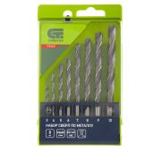 Набор сверл по металлу, 3 - 10 мм, 8 шт, P6M5, пластиковый кейс// Сибртех