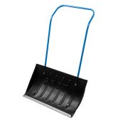 Движок для уборки снега пластиковый, 780 х 420 х 1140 мм, стальная рукоятка, Россия, Сибртех