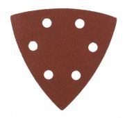 Треугольник абразивный на ворсовой подложке под «липучку», перфорированный, P 180, 93 мм, 5 шт Matri