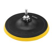 Тарелка опорная для дрели и УШМ с липучкой, 150 мм, стандартная, с адаптером c М14 на d8// Denzel