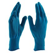Перчатки Нейлон, ПВХ точка, 13 класс, цвет ультрамарин, XL Россия