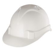 Каска защитная из ударопрочной пластмассы, белая Россия Сибртех
