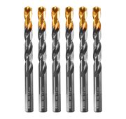 Сверло по металлу, 6,5 мм, HSS-Tin, Golden Tip, 10 шт. Denzel