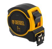 Рулетка 5м х 25мм, двухкомп. корпус, магнитный обрезиненный зацеп// Denzel