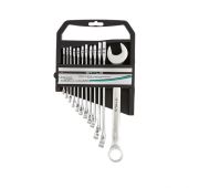 Набор ключей комбинированных, 6-22 мм, 12 шт, CrV, матовый хром Stels