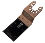 Насадка для МФИ режущая пазовая прямая, BiM, по металлу и дереву, 33 x 1,4 мм, мелкий зуб// Denzel