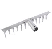 Грабли, нержавеющая сталь, 340 мм, 14 витых зубьев, без черенка, Россия, Сибртех