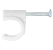 Скобы электроустановочные, 6 мм, круглый профиль, 50 шт Сибртех