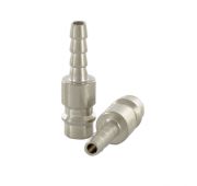 Ниппель универсальный быстросъемный («папа»), со штуцером «ёлка» под шланг 6 мм, 2 шт.// Stels