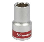 Головка торцевая, 12 мм, 12-гранная, CrV, под квадрат 1/2