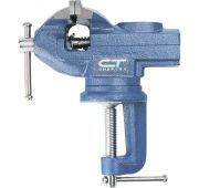 Тиски слесарные, настольные, поворотные, ширина рабочих губок 50 мм, наковальня// СИБРТЕХ