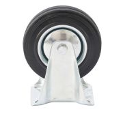Колесо неповоротное D 125 мм, крепление платформенное Сибртех