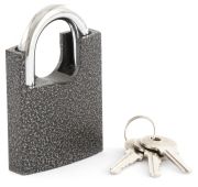 Замок навесной, защищенная дужка, 60 мм// СИБРТЕХ