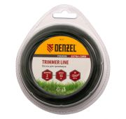 Леска для триммера, двухкомпонентная круглая 2 мм, 15 м Extra cord Denzel