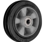 Колесо D80+1 резиновое 200 мм для гидравлических тележек