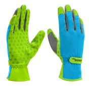 Перчатки садовые на липучке, силиконовое нанесение, размер 7, Luxe// Palisad