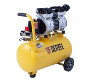 Компрессор DLS950/24 безмаслянный малошумный 950 Вт, 165 л/мин,ресивер 24 л// Denzel