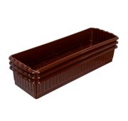 Поддон для рассады 470х166х82 мм, пластиковый, 3 шт, под 12 горшочков 250 мл.// Palisad