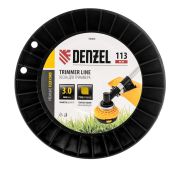 Леска для триммера зубчатыйквадрат, 3,0мм х 113м, на DIN катушке FLEX CORD// Denzel