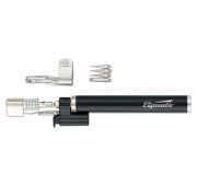 Горелка газовая, тип «Карандаш» c пьезоподжигом + 4 насадки для пайки, 200 мм Sparta