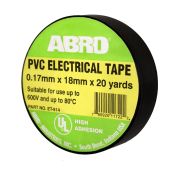 Изолента термостойкая чёрная (18 мм х 18,3 м) ABRO