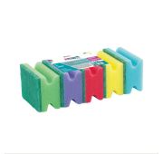 Губки для посуды профильные Comfort, 87 x 65 x 40 мм, 5 шт., Home Palisad
