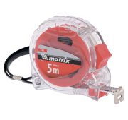 Рулетка Crystal, 5 м х 25 мм, корпус из поликарбоната Matrix