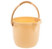 Ведро пластмассовое круглое 12 л, бежевое, Home Palisad