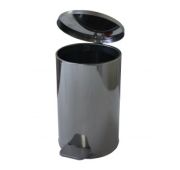 Урна педальная круглая 10л. хром