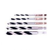 Набор сверл по дереву, 4-5-6-8-10 мм, 5 шт, шестигранный хвостовик, пластиковый кейс, Matrix