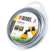 Леска для триммера армированная алюминием квадратная, 2,7мм х 15м, блистер ALUFLEX// Denzel