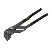 Клещи переставные, кнопочный механизм, обливные рукоятки, сантехнические, 250 мм// Denzel