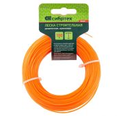 Леска строительная, 100 м, D 1 мм, цвет оранжевый// Сибртех