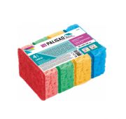 Губки для посуды Coral, 95 x 64 x 36 мм, 4 шт, Home Palisad