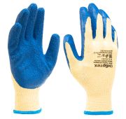 Перчатки трикотажные, полиэфирные, латексное рельефное покрытие, размер 8// Сибртех