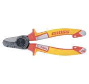 Кабелерез, диэлектрические рукоятки до 1000 В, трехкомпонентные рукоятки, 160 мм Gross