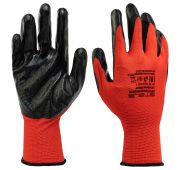 Перчатки полиэфирные с чёрным нитрильным покрытием, размер 9, 13 класс вязки// Stels