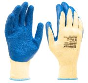 Перчатки трикотажные, полиэфирные, латексное рельефное покрытие, 10// Сибртех