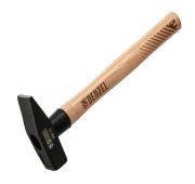 Молоток слесарный, 500 г, кованый квадратный боек, буковая рукоятка Denzel