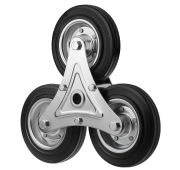 Трехколесный блок (стальной обод, черная резина, роликоподш.)