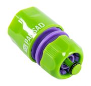 Соединитель пластмассовый, быстросъемный для шланга 1/2, аквастоп Palisad