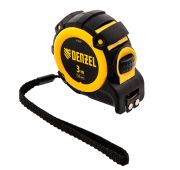 Рулетка 3м х 16мм, автоматич. фиксац., нейлон. покрытие, магнит. зацеп, двухстор. разметка// Denzel