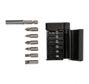 Набор бит, магнитный адаптер для бит, сталь 45Х, 7 предметов, пластиковый кейс Sparta