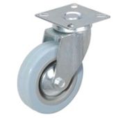 Колесо С-1702-МТВ-050 (д. 50мм, серая резина, поворот. платформа)