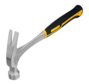 Молоток-гвоздодер 560 г, цельнометаллический, двухкомпонентная рукоятка Denzel