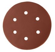 Круг абразивный на ворсовой подложке под «липучку», перфорированный, P 220, 150 мм, 5 шт Matrix